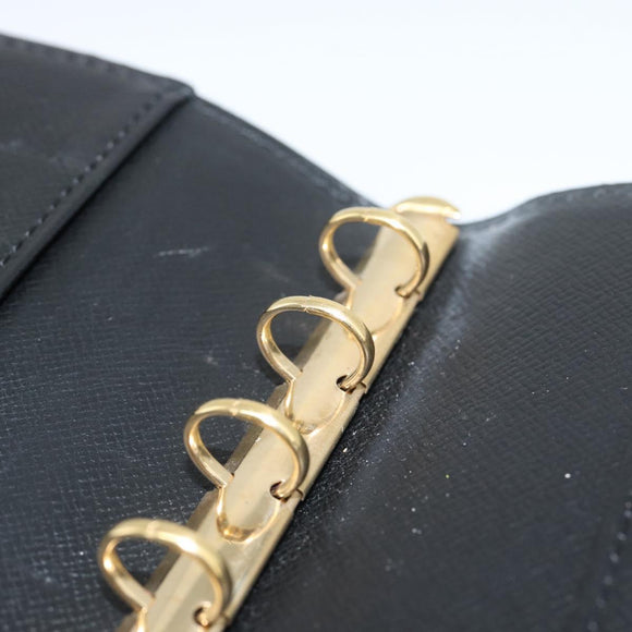 LOUIS VUITTON Epi Agenda PM Day Planner Cover Black R20052 LV Auth BA14236