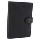 LOUIS VUITTON Epi Agenda PM Day Planner Cover Black R20052 LV Auth BA14236-1
