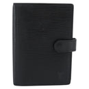 LOUIS VUITTON Epi Agenda PM Day Planner Cover Black R20052 LV Auth BA14236-13
