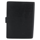 LOUIS VUITTON Epi Agenda PM Day Planner Cover Black R20052 LV Auth BA14236-2