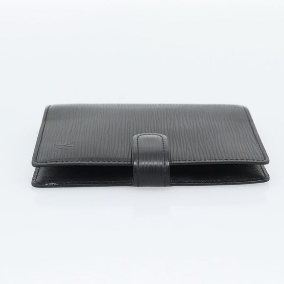 LOUIS VUITTON Epi Agenda PM Day Planner Cover Black R20052 LV Auth BA14236