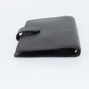LOUIS VUITTON Epi Agenda PM Day Planner Cover Black R20052 LV Auth BA14236-5