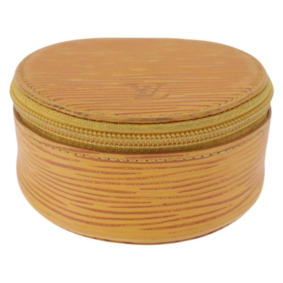 LOUIS VUITTON Epi Ecrin Bijou 8 Jewelry Box Yellow M48229 LV Auth BA14237