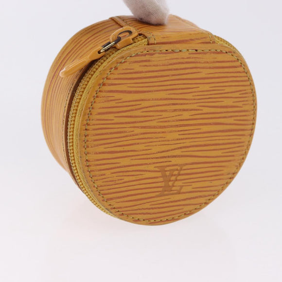 LOUIS VUITTON Epi Ecrin Bijou 8 Jewelry Box Yellow M48229 LV Auth BA14237