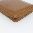 LOUIS VUITTON Monogram Vernis Bloom Wallet Bronze M91152 LV Auth BA14238-16