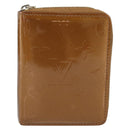 LOUIS VUITTON Monogram Vernis Bloom Wallet Bronze M91152 LV Auth BA14238-13