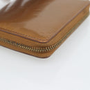 LOUIS VUITTON Monogram Vernis Bloom Wallet Bronze M91152 LV Auth BA14238-7