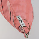 LOEWE Purse Hand Bag Canvas Pink Auth BA14239A-10