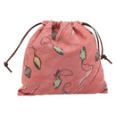 LOEWE Purse Hand Bag Canvas Pink Auth BA14239A-13