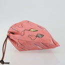 LOEWE Purse Hand Bag Canvas Pink Auth BA14239A-4