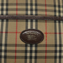 Burberrys Nova Check Shoulder Bag Canvas Beige Gold Auth BA1424-17