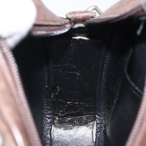 Burberrys Nova Check Shoulder Bag Canvas Beige Gold Auth BA1424