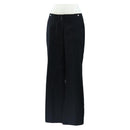 CHANEL Pants Rayon Black CC Auth BA14244V-1