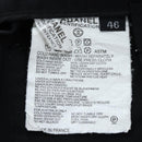 CHANEL Pants Rayon Black CC Auth BA14244V-13