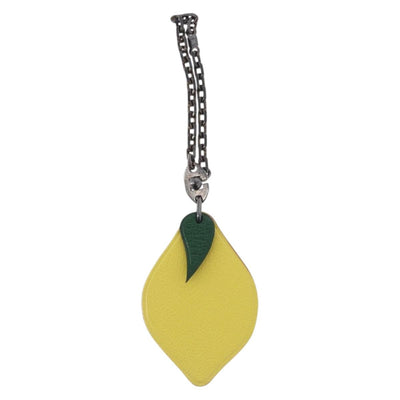 HERMES Lemon Charm Leather Yellow Auth BA14245M - 0