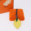 HERMES Lemon Charm Leather Yellow Auth BA14245M-9