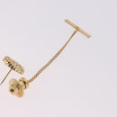 Christian Dior Cuffs & Lapel Pin Set Metal Gold Tone Auth BA14246-16