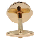 Christian Dior Cuffs & Lapel Pin Set Metal Gold Tone Auth BA14246-4