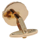 Christian Dior Cuffs & Lapel Pin Set Metal Gold Tone Auth BA14246-5