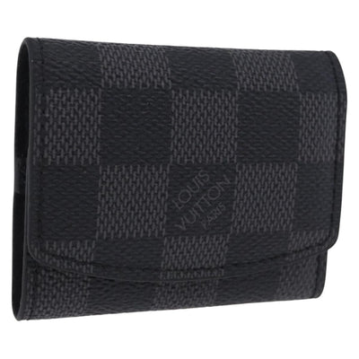 LOUIS VUITTON Damier Grafitte Bouton de Manchette Case Cuff Case LV Auth BA14247