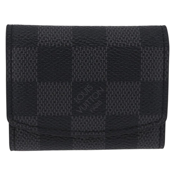 LOUIS VUITTON Damier Grafitte Bouton de Manchette Case Cuff Case LV Auth BA14247