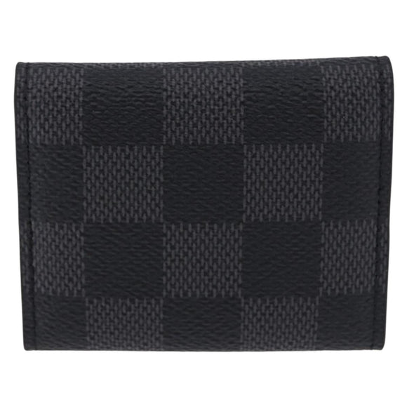 LOUIS VUITTON Damier Grafitte Bouton de Manchette Case Cuff Case LV Auth BA14247