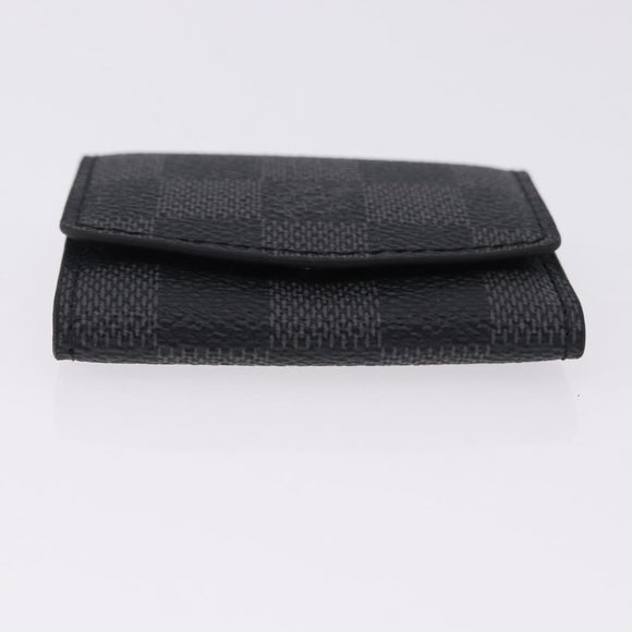 LOUIS VUITTON Damier Grafitte Bouton de Manchette Case Cuff Case LV Auth BA14247