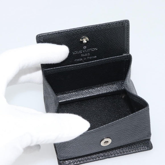 LOUIS VUITTON Epi Porte Monnaie Boite Coin Purse Ardoise M30382 LV Auth BA14248V