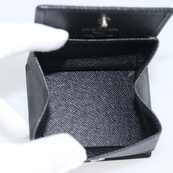 LOUIS VUITTON Epi Porte Monnaie Boite Coin Purse Ardoise M30382 LV Auth BA14248V