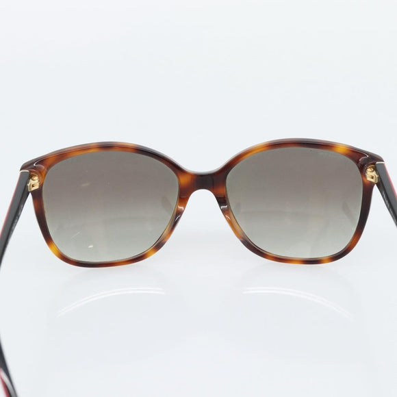 PRADA Tortoise Pattern Sunglasses Plastic Red Gold Auth BA14249