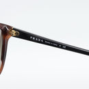 PRADA Tortoise Pattern Sunglasses Plastic Red Gold Auth BA14249-10