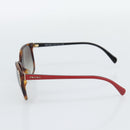 PRADA Tortoise Pattern Sunglasses Plastic Red Gold Auth BA14249-5
