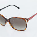 PRADA Tortoise Pattern Sunglasses Plastic Red Gold Auth BA14249-8