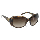 PRADA Tortoise Pattern Sunglasses Plastic Brown Gold Auth BA14251V-1