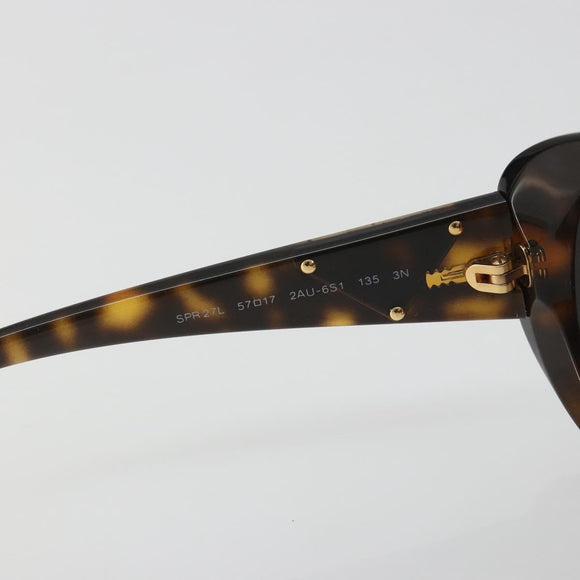 PRADA Tortoise Pattern Sunglasses Plastic Brown Gold Auth BA14251V