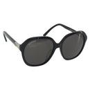 BALENCIAGA Sunglasses Plastic Black Silver Auth BA14252-1
