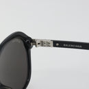 BALENCIAGA Sunglasses Plastic Black Silver Auth BA14252-10