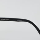 BALENCIAGA Sunglasses Plastic Black Silver Auth BA14252-12
