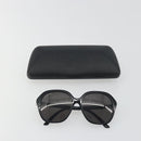 BALENCIAGA Sunglasses Plastic Black Silver Auth BA14252-17