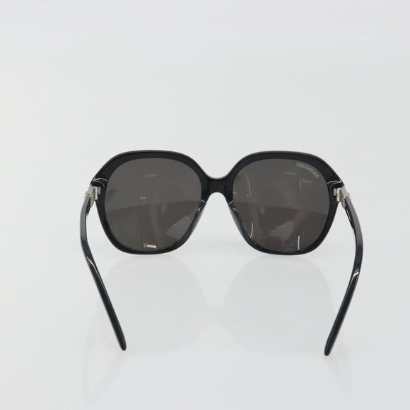 BALENCIAGA Sunglasses Plastic Black Silver Auth BA14252