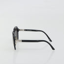 BALENCIAGA Sunglasses Plastic Black Silver Auth BA14252-4