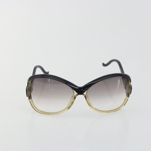 BALENCIAGA Sunglasses Plastic Black Gold Auth BA14253A