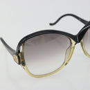 BALENCIAGA Sunglasses Plastic Black Gold Auth BA14253A-6