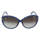 Chloe Sunglasses Plastic Blue Silver Auth BA14255-2