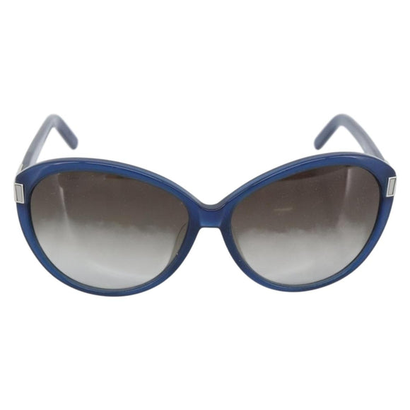 Chloe Sunglasses Plastic Blue Silver Auth BA14255