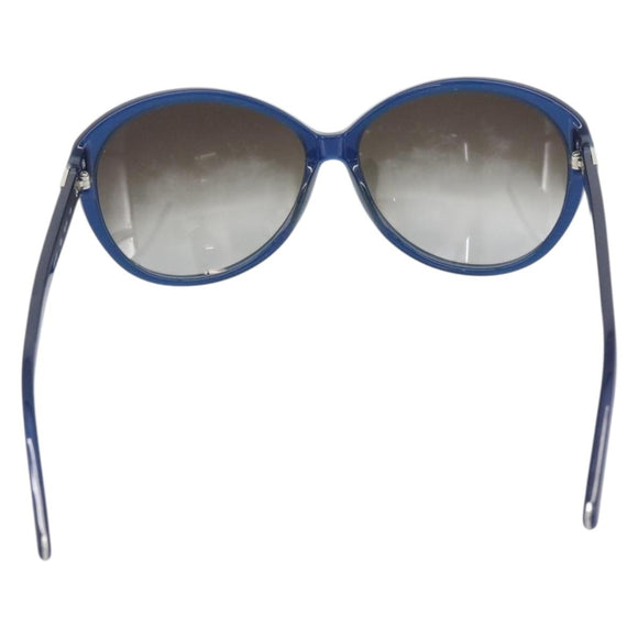 Chloe Sunglasses Plastic Blue Silver Auth BA14255