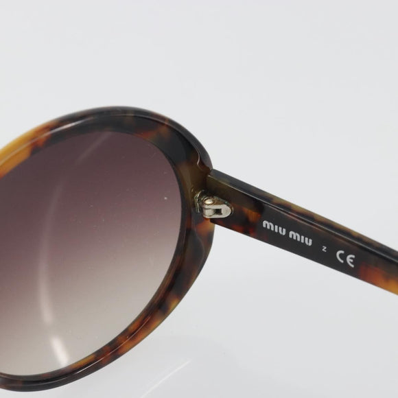 Miu Miu Tortoise Pattern Sunglasses Plastic Brown Auth BA14256