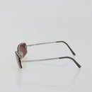 CHANEL Rimless Sunglasses Metal Red Silver CC Auth BA14258M-4