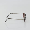 CHANEL Rimless Sunglasses Metal Red Silver CC Auth BA14258M-5