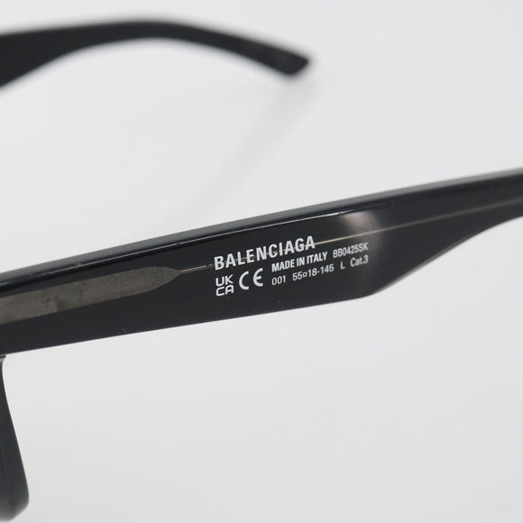 BALENCIAGA Sunglasses Plastic Black Auth BA14259